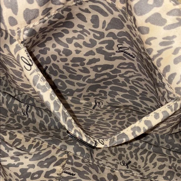 Guess Brown and Tan Logo Tote Bag - Picture 6 of 10